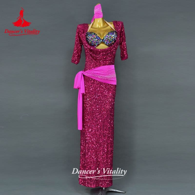 バラディドレス　ベリーダンス　キラキラ　衣装　コスチューム エジプトのブランド「Yasser」のサイーディ/バラディドレスです