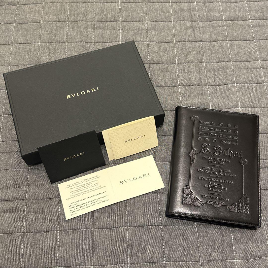 未使用 BVLGARIブルガリ コレツィオーネロゴS.Bulgariレザーノート
