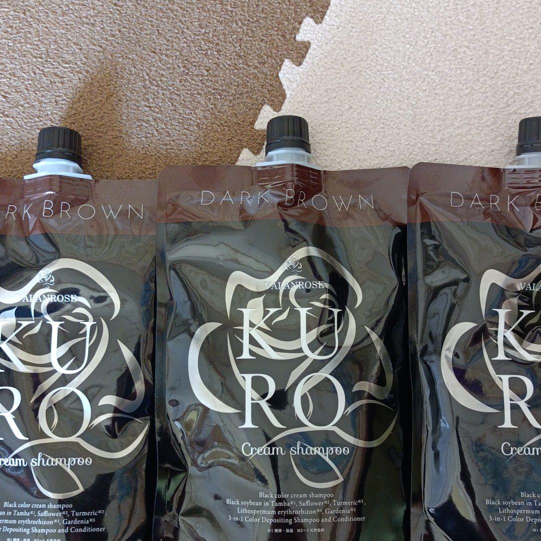 B.VALANCE バランローズ KUROクリームシャンプー 400g 白髪染め