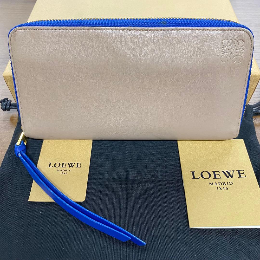 新品同様‼️ロエベ　LOEWE 財布　長財布　アナグラム　ラウンドファスナー LOEWE（ロエベ） 長財布 スター アナグラム ラウンドファスナー レザー