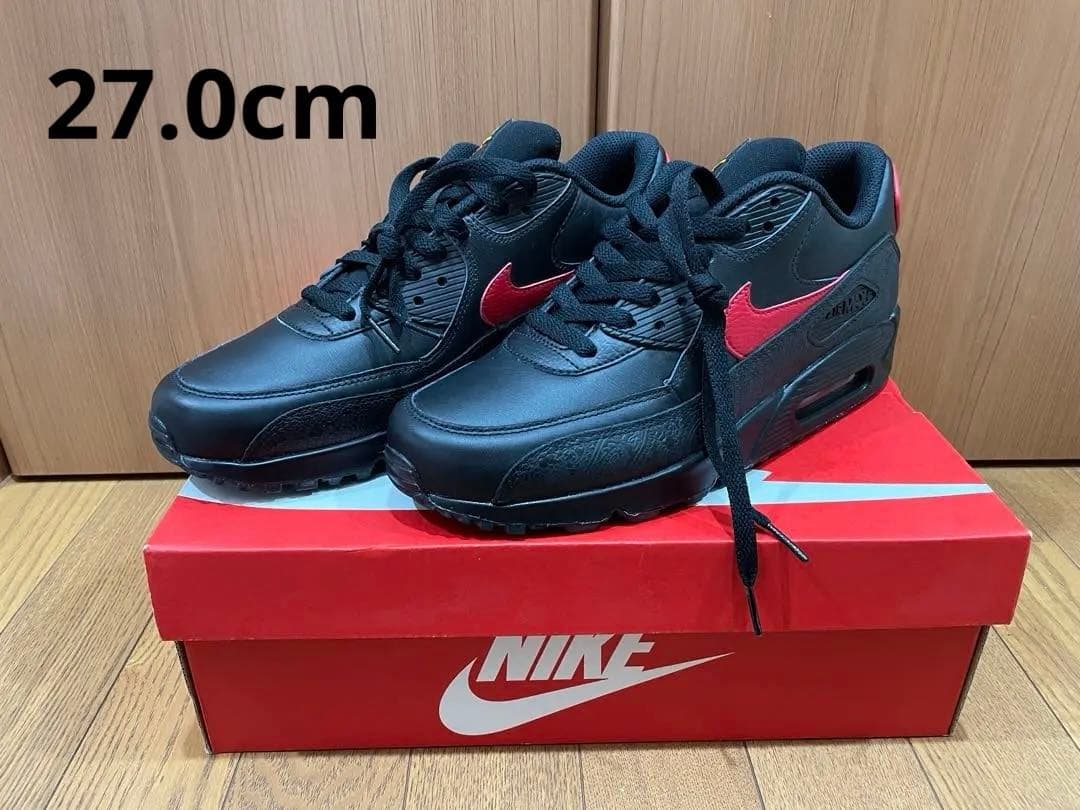 NIKE エアマックス90 ロシアン フローラル ブラックレッド 27.0cm