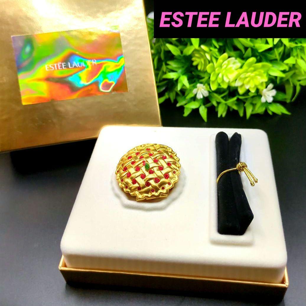 エスティローダー 練り香水 ベリーが詰まったパイのデザイン 元箱付き ゴールド