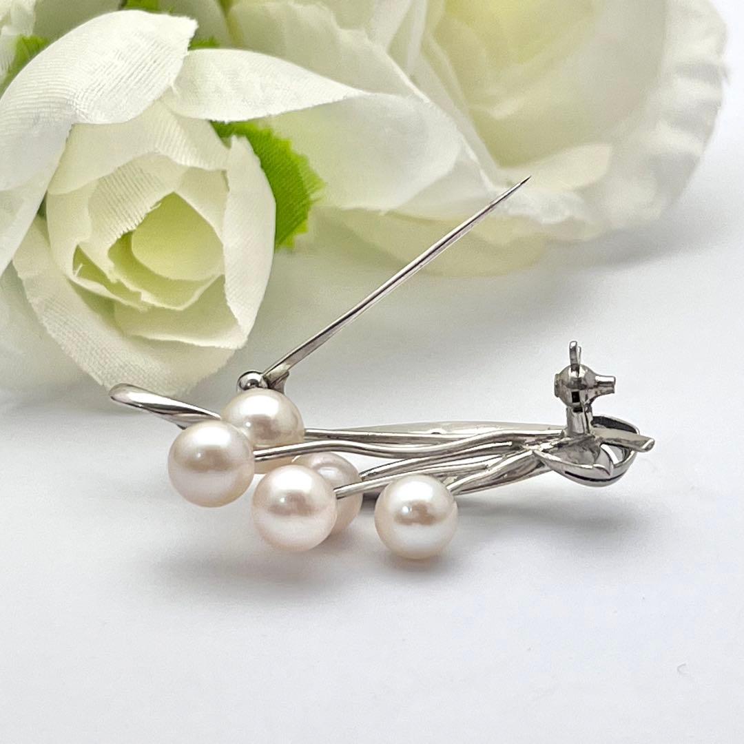 ミキモト シルバー パール ブローチ 花束 皇室御用達ブランド - メルカリ