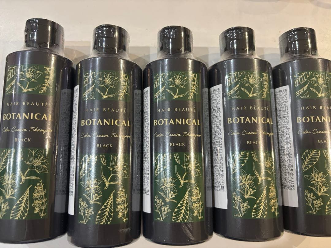 ヘアポーテ ボタニカルカラーシャンプー ブラック　5本