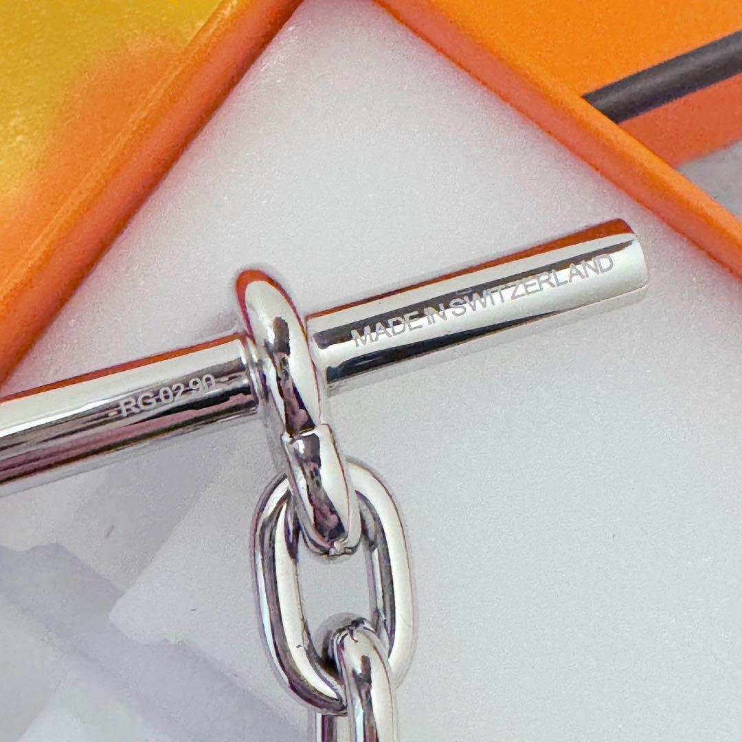 新品】HERMES シェーヌダンクル キーホルダー シルバー色 - メルカリ