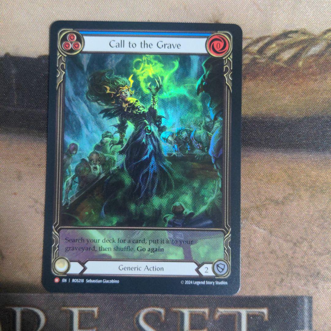 FaB Call to the Grave / 墓への呼び声 EX RF