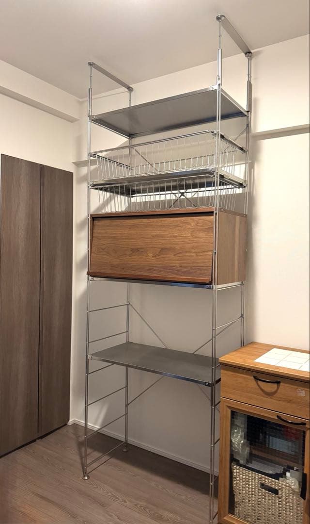 無印良品　ステンレスユニットシェルフ　ワイド大