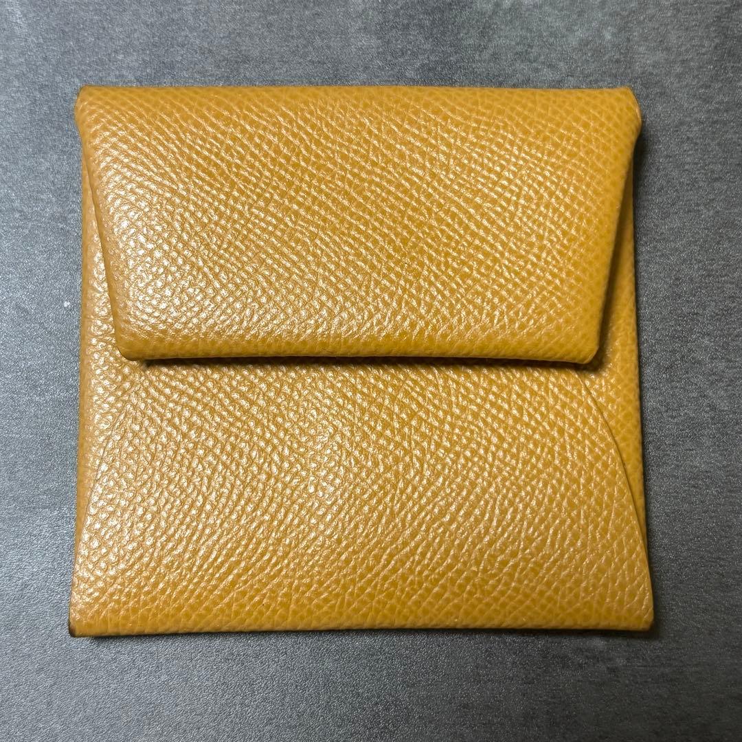 CI837★ エルメス レザー 小銭入れ ケース バスティア Z刻印