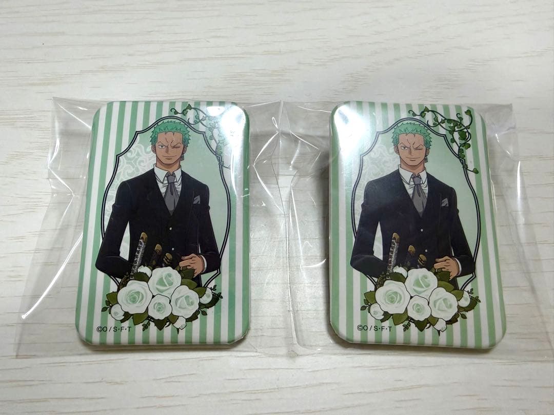 ゾロ ウエディング缶バッチ 2個セット ONE PIECE』コレクション缶バッジ“HEROES” 【ロロノア