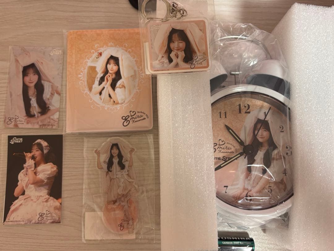 ご*う様 川本笑瑠 生誕 すきすきくじ 目覚まし時計 チェキファイル