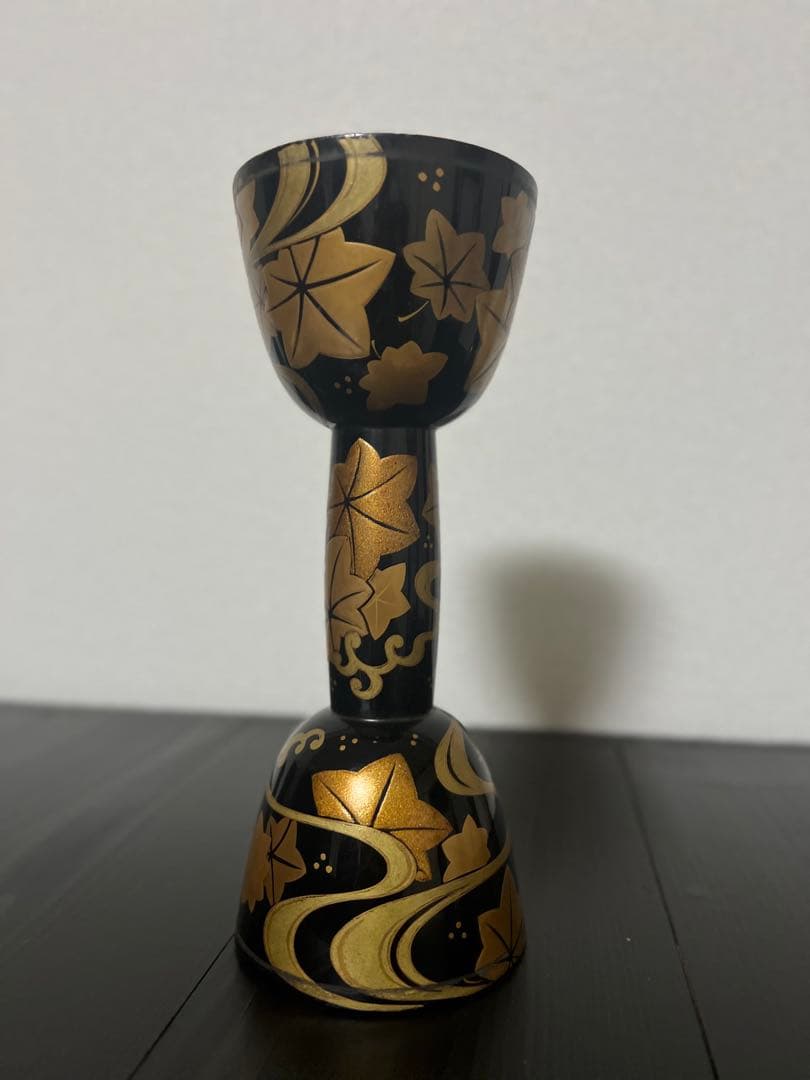 竜田川蒔絵　小鼓　胴