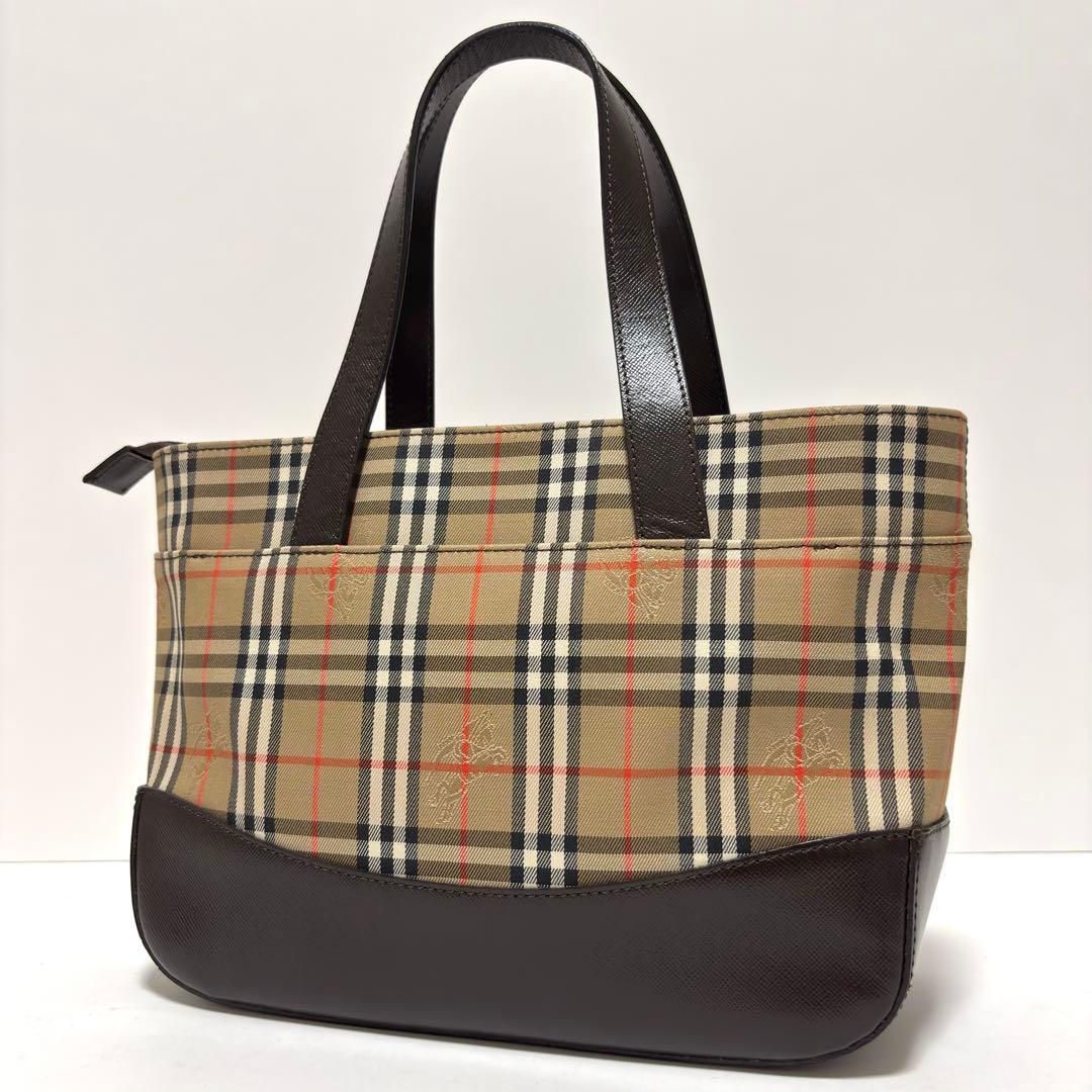 619✨極美品✨バーバリー トートバッグ ノバチェック シャドーホース