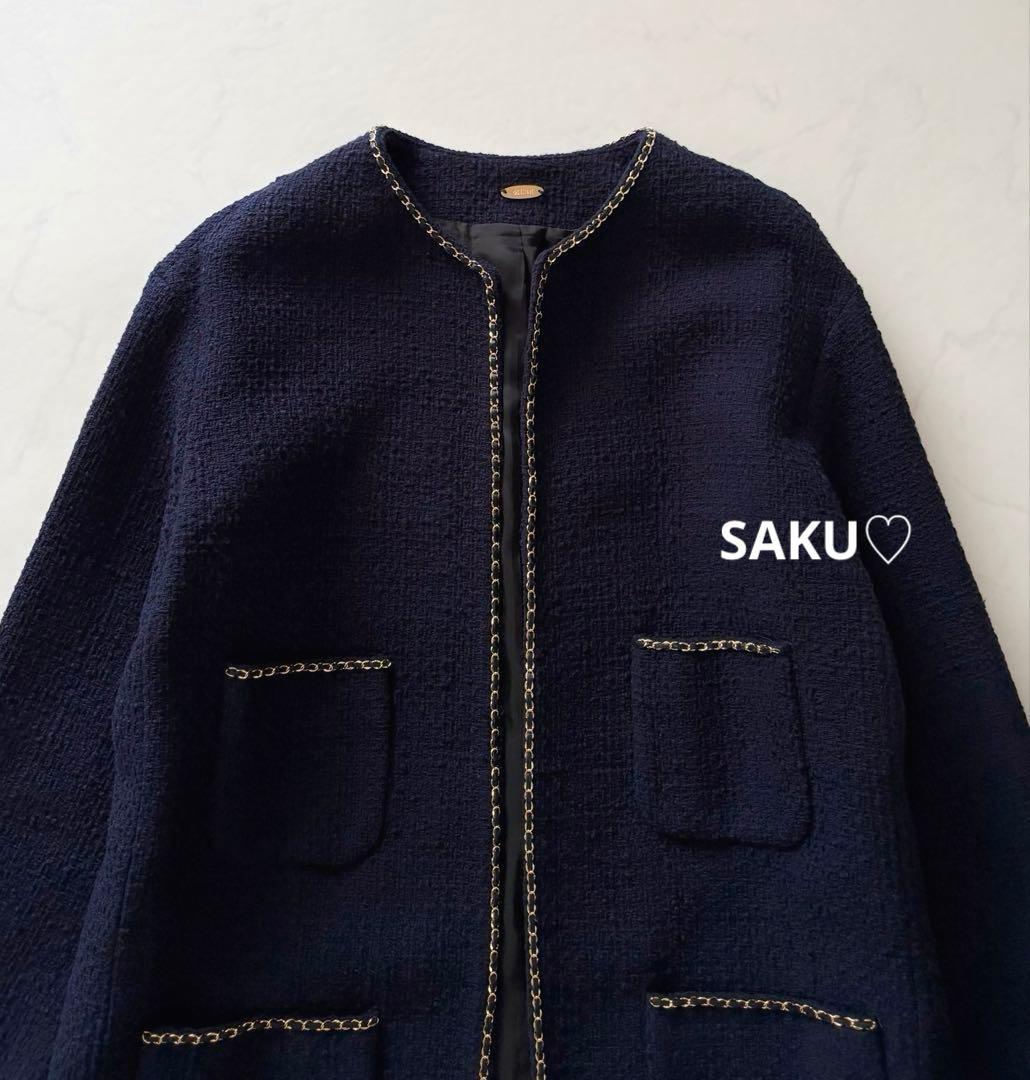 定価53900円 ドゥーズィエムクラス chain ツイード ジャケット - メルカリ