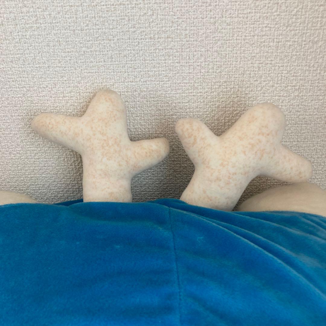 特大ハローキティ ぬいぐるみ トナカイ青 レトロ - メルカリ