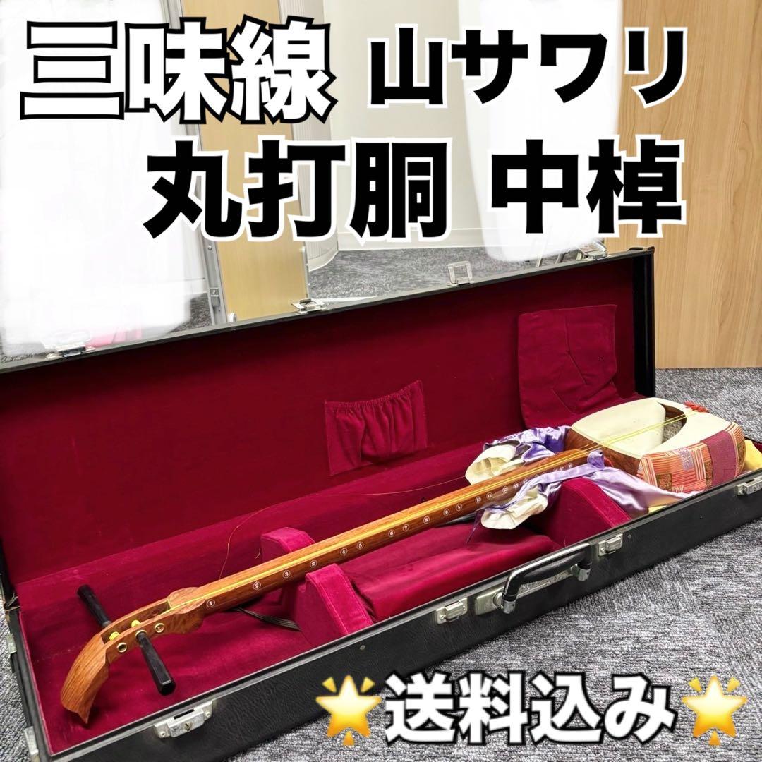 三味線 本体 ハードケース付き 和楽器 楽器 花梨 丸打胴 山サワリ セール 三味線 和楽器 本体 ハードケース付き｜Yahoo!フリマ（旧PayPay
