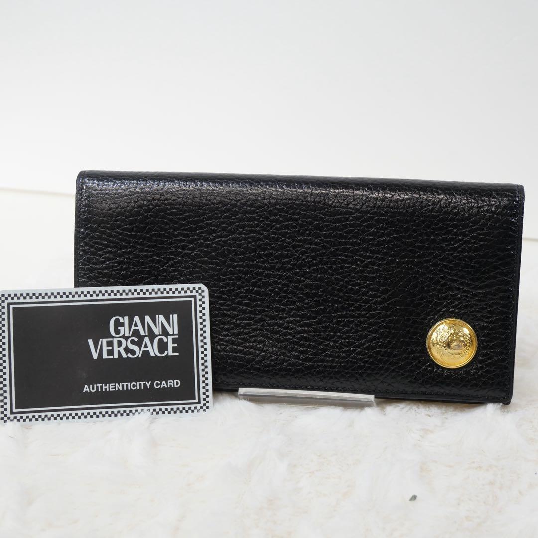 GIANNI VERSACE ブラック長財布