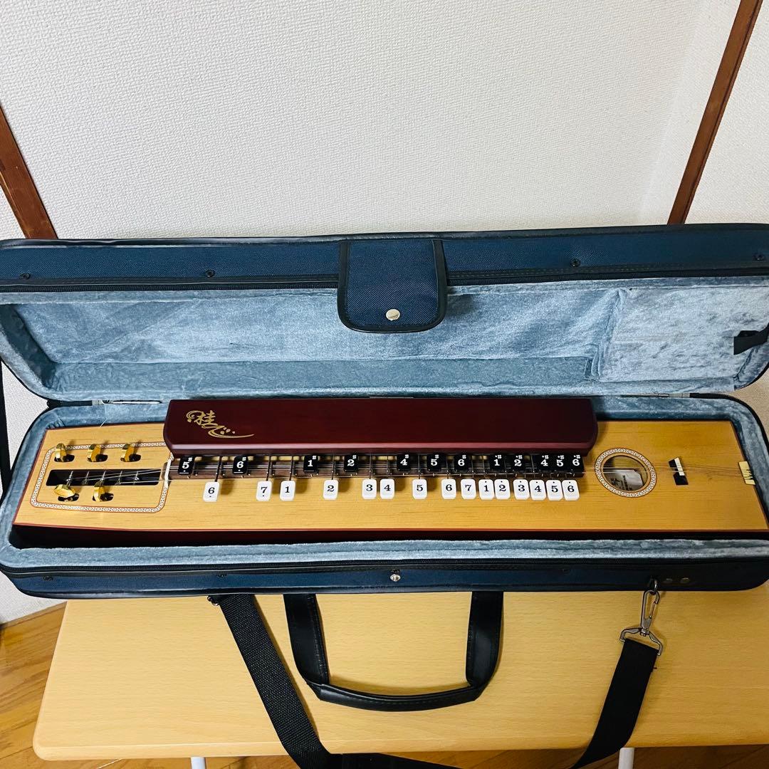 スズキ 大正琴 桂 TAS-11 電気大正琴 専用ケース付