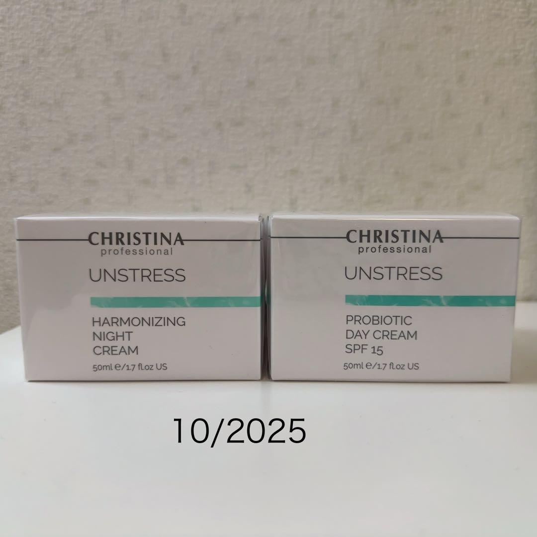 CHRISTINA UNSTRESS 夜用と日中用フェイスクリームセット