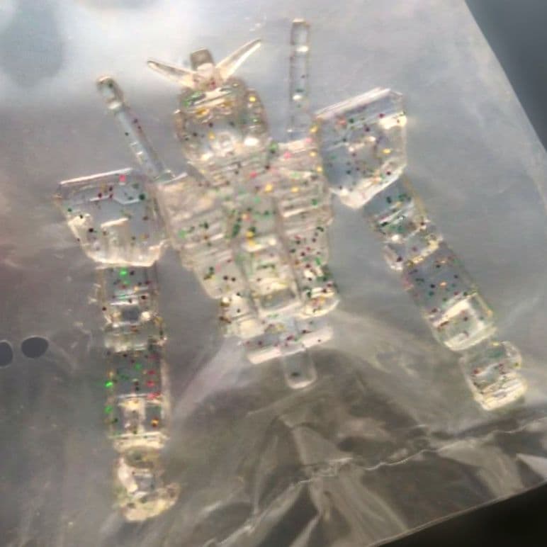 ガンダム GUNDAM 2012 激レア 消しゴム フィギュア ラメ クリア - メルカリ