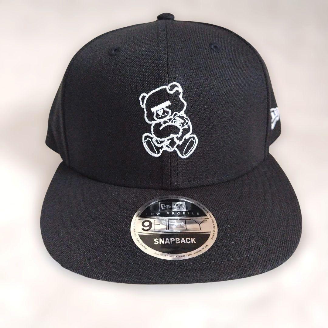 美品 UNDERCOVER✕New Era クマ刺繍 ベースボールキャップ 黒