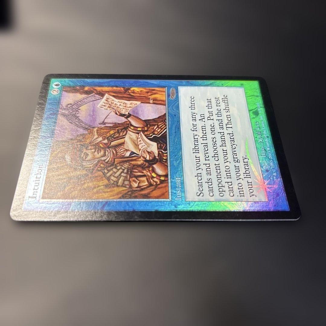 超希少】直観/Intuition ジャッジ褒章foil 再録禁止！！