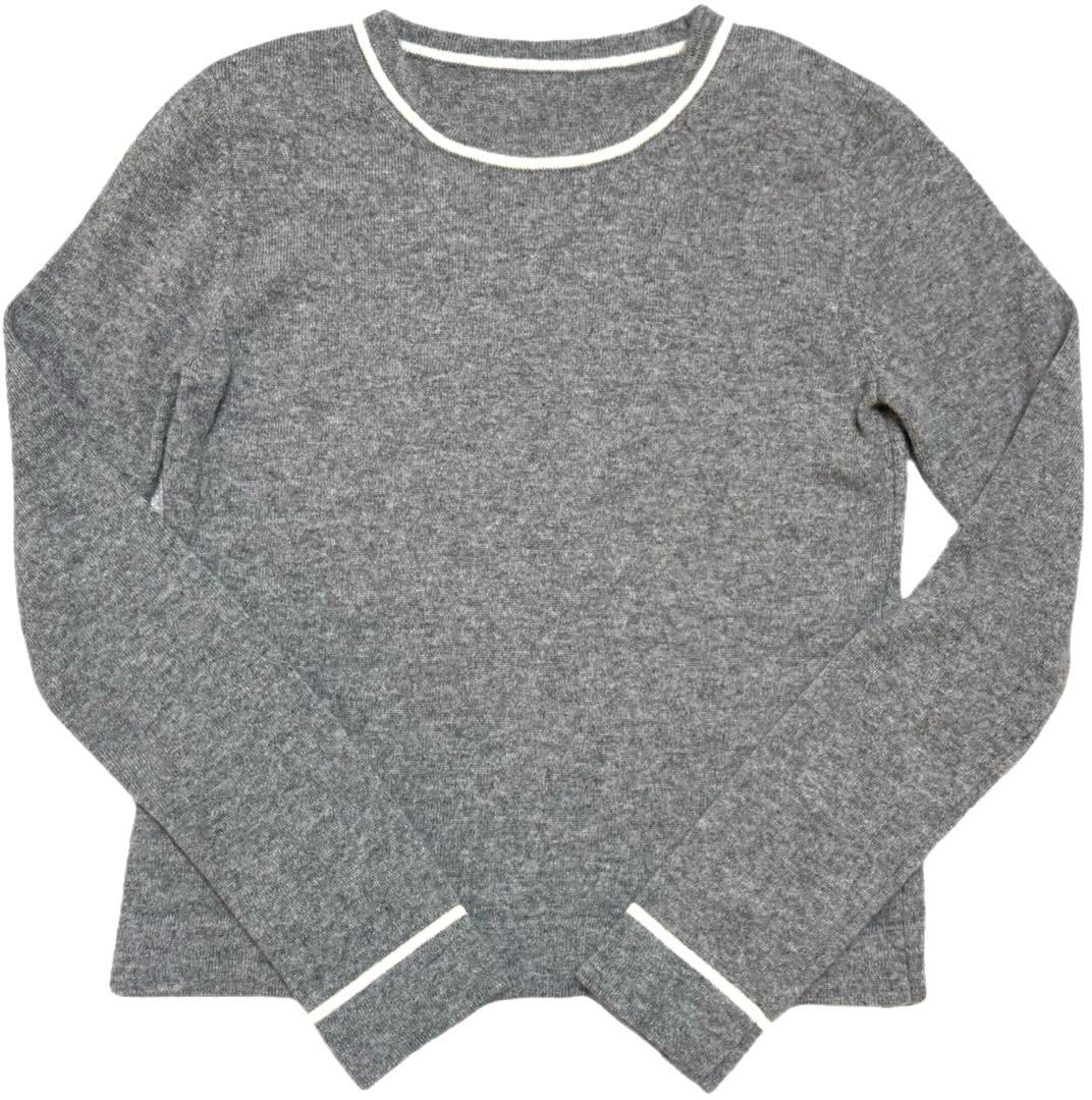 FOXEY カシミヤニット 38 グレー 長袖 - メルカリ