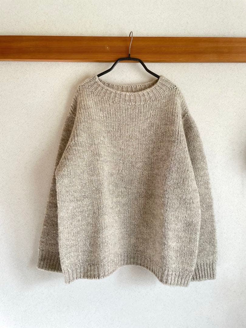 中川政七商店・麻とウールのニットプルオーバー 中川政七商店 麻とウール ざっくりニットプルオーバー｜Yahoo!フリマ