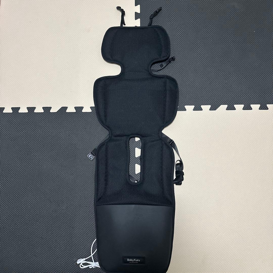 【2025】ベビクル BabyKuru ベビーカー用シート ブラック べびくる 公式 BabyKuru ベビーカーシート 夏 ファン 足元防水 正規品