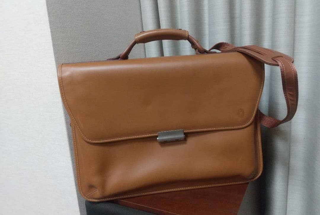 ハートマンブリーフケースビジネスバッグ革茶色　hartmann