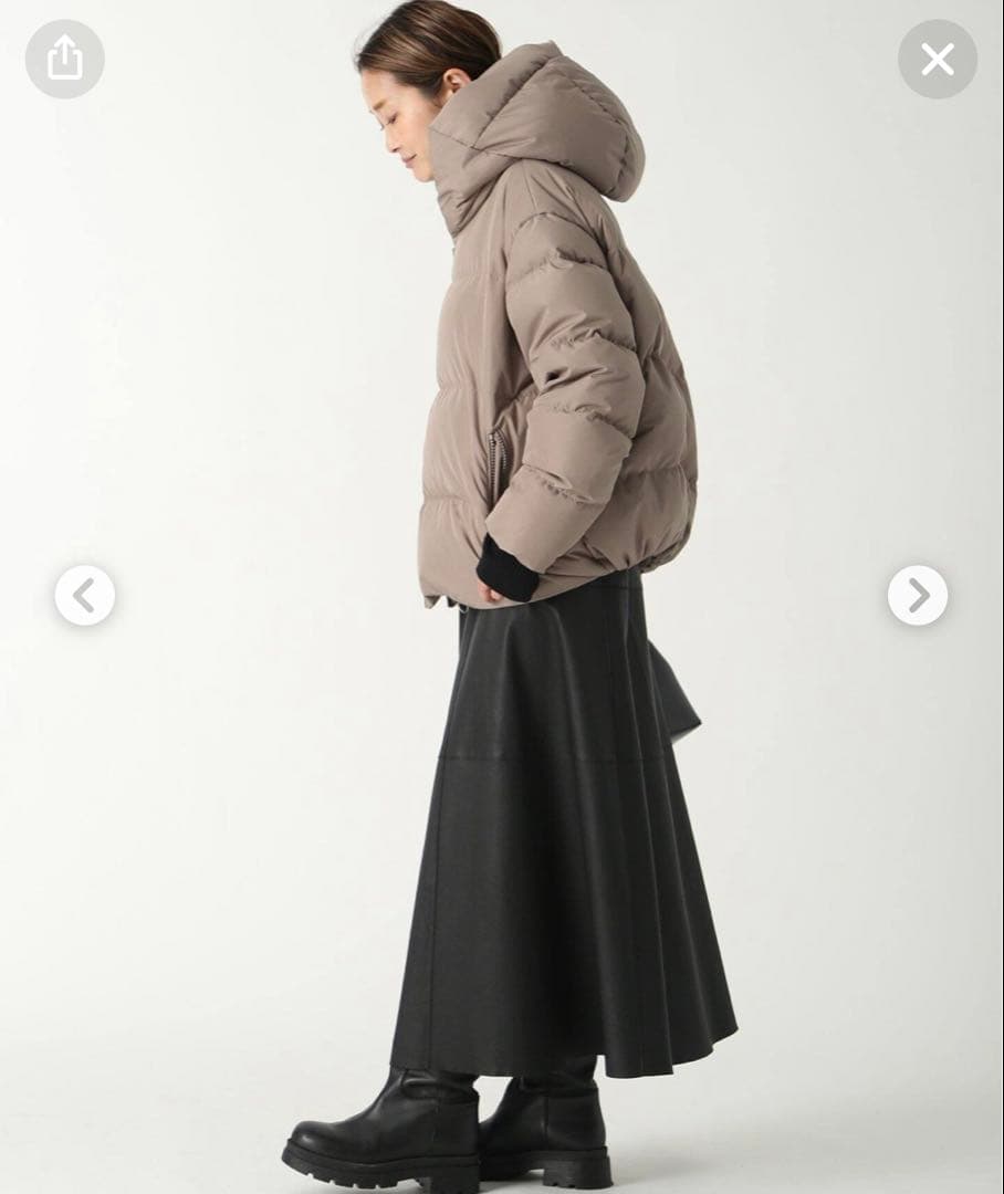 Bacon ダウンジャケット Cloud グレージュ 美品 - メルカリ