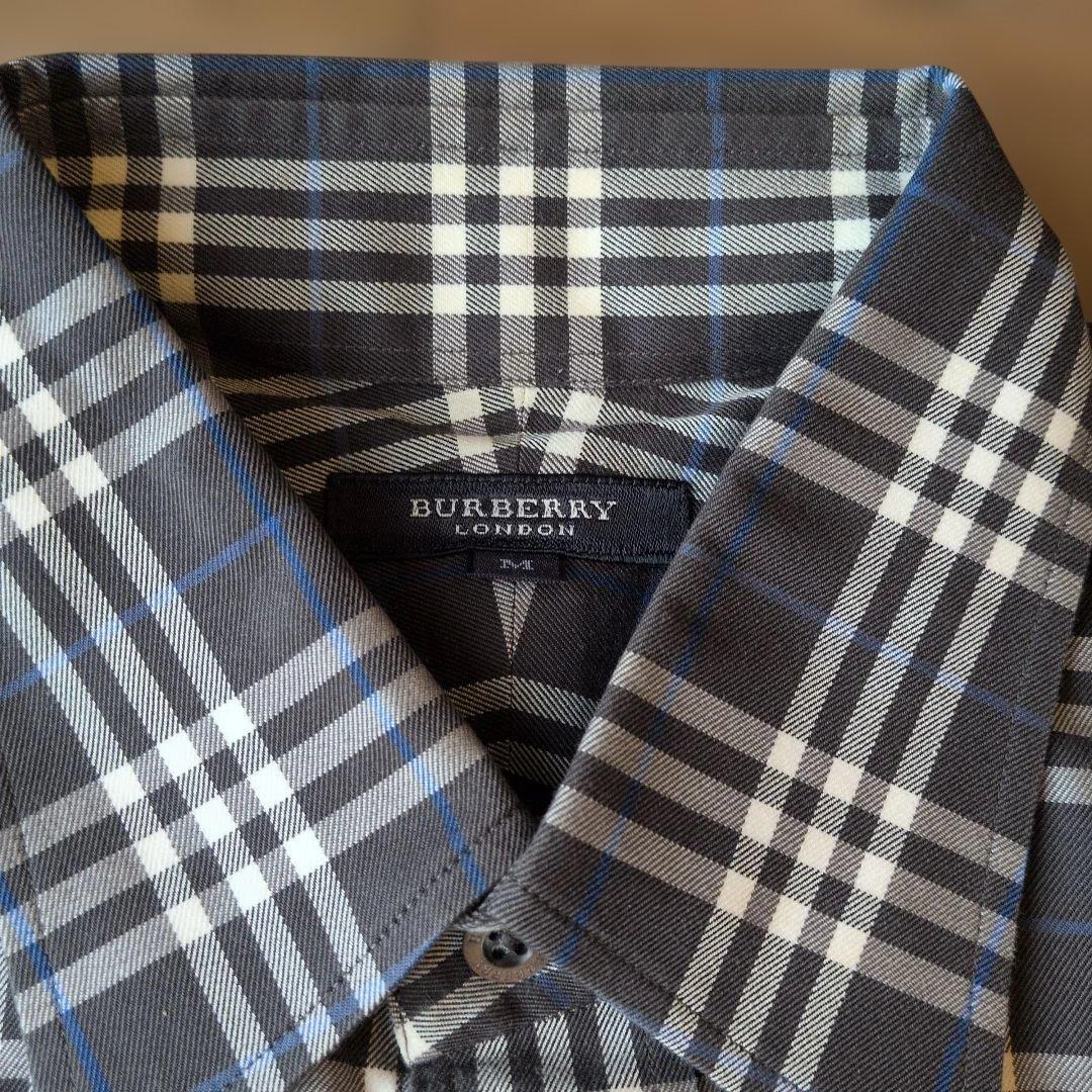 BURBERRY チェック柄 長袖シャツ M バーバリー - メルカリ