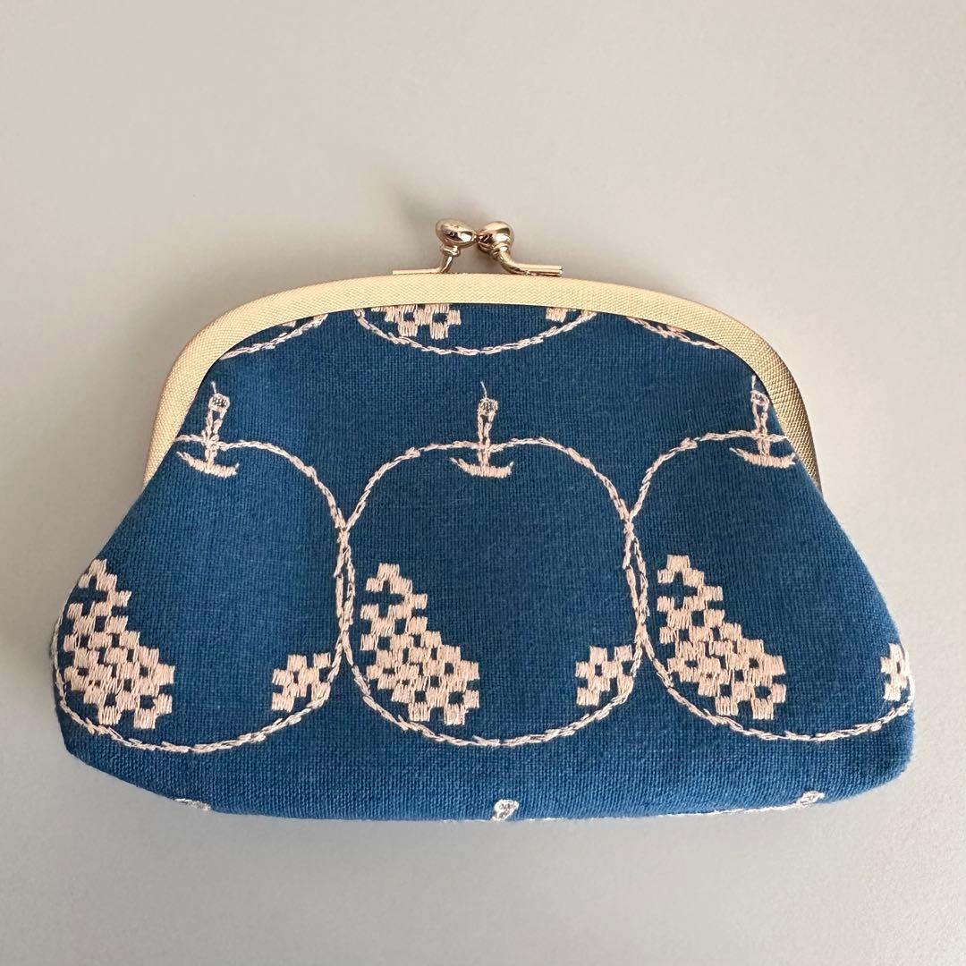 ミナペルホネン ハンドメイド がま口 ポーチ mela - メルカリ