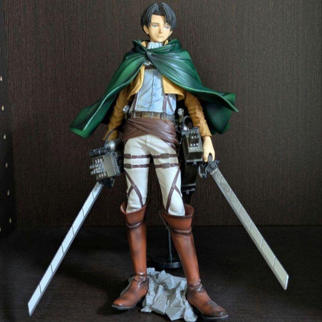 進撃の巨人 リヴァイ　立体機動装置　フィギュア 進撃の巨人」リヴァイの人気フィギュアが再登場 立体機動装置も細かく