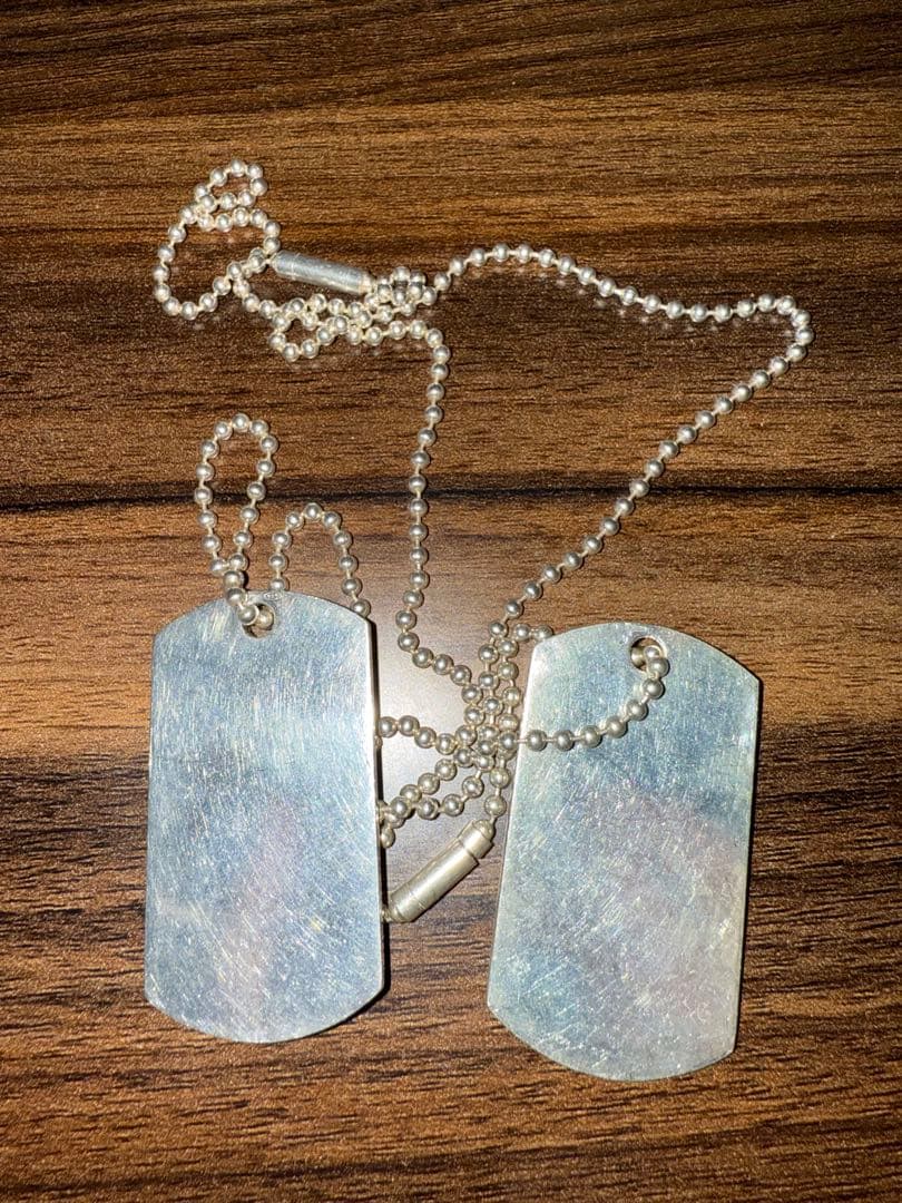 グッチ　gucci シルバー　ドックタグ　ネックレス GUCCI（グッチ） ネックレス ドッグタグ ダブルプレート ボール