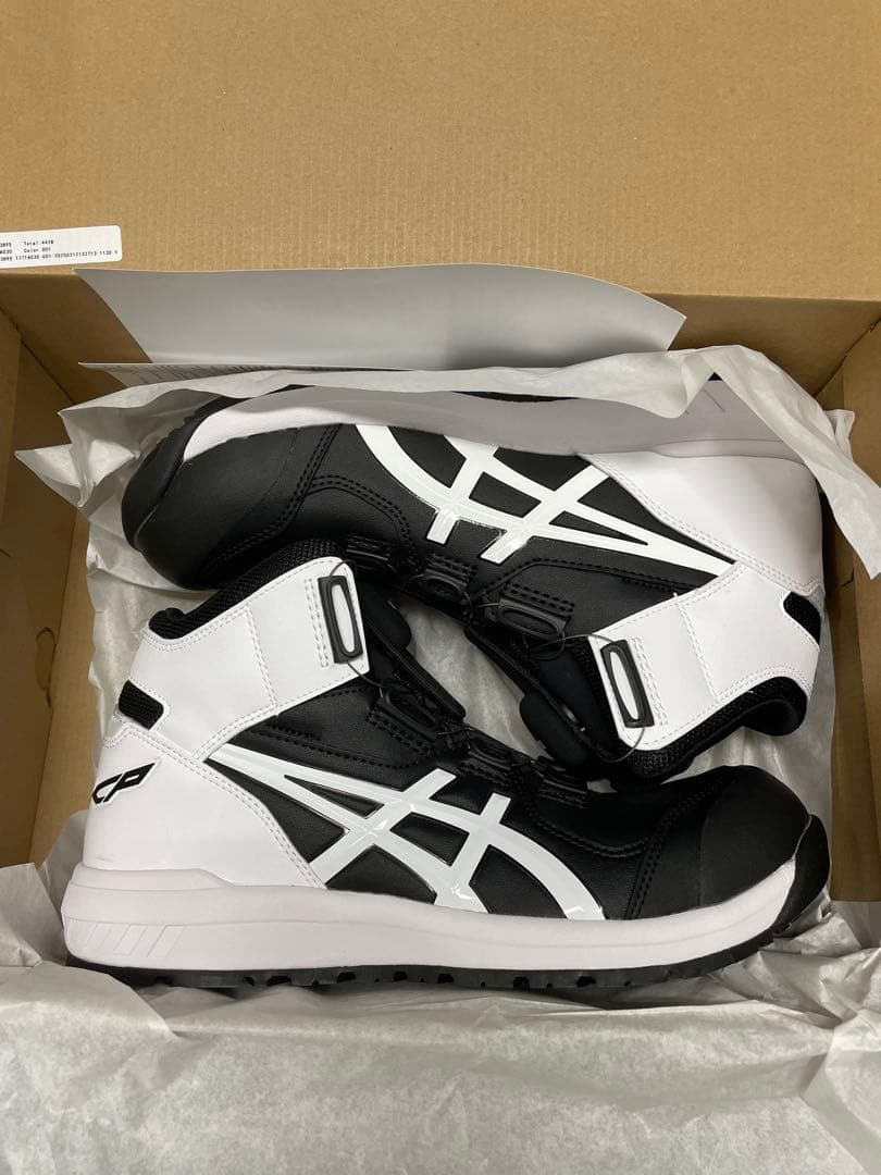 ☆新品未使用☆asics CP304 BOAブラック×ホワイト26.5cｍ