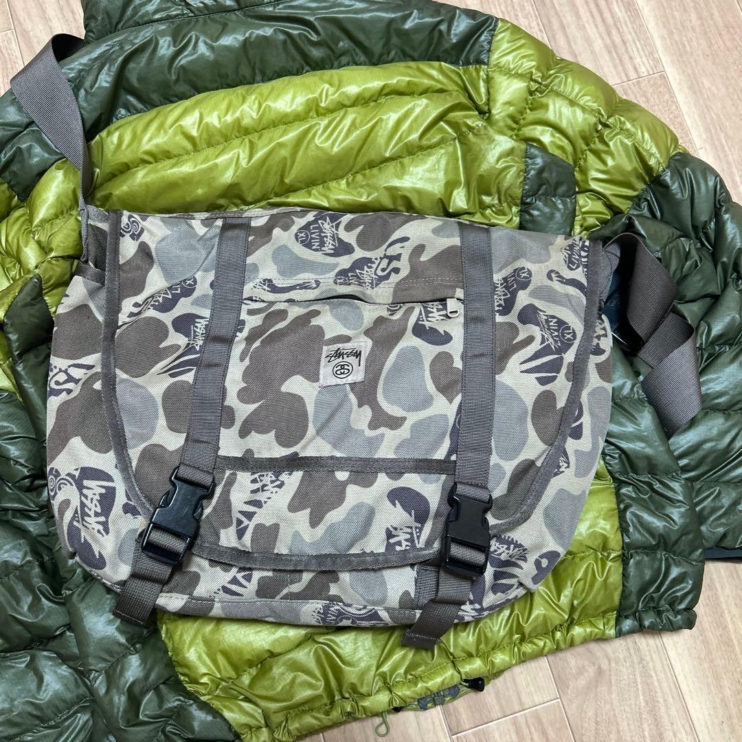 old stussy カモ 迷彩 メッセンジャーバッグ 古着 y2k 90s - メルカリ