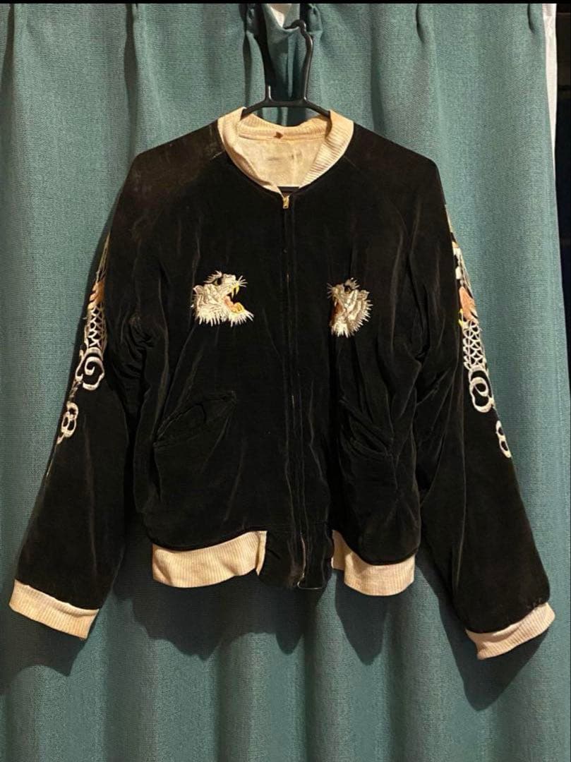 じ*が様 スカジャン　別珍　スーベニアジャケット　50s