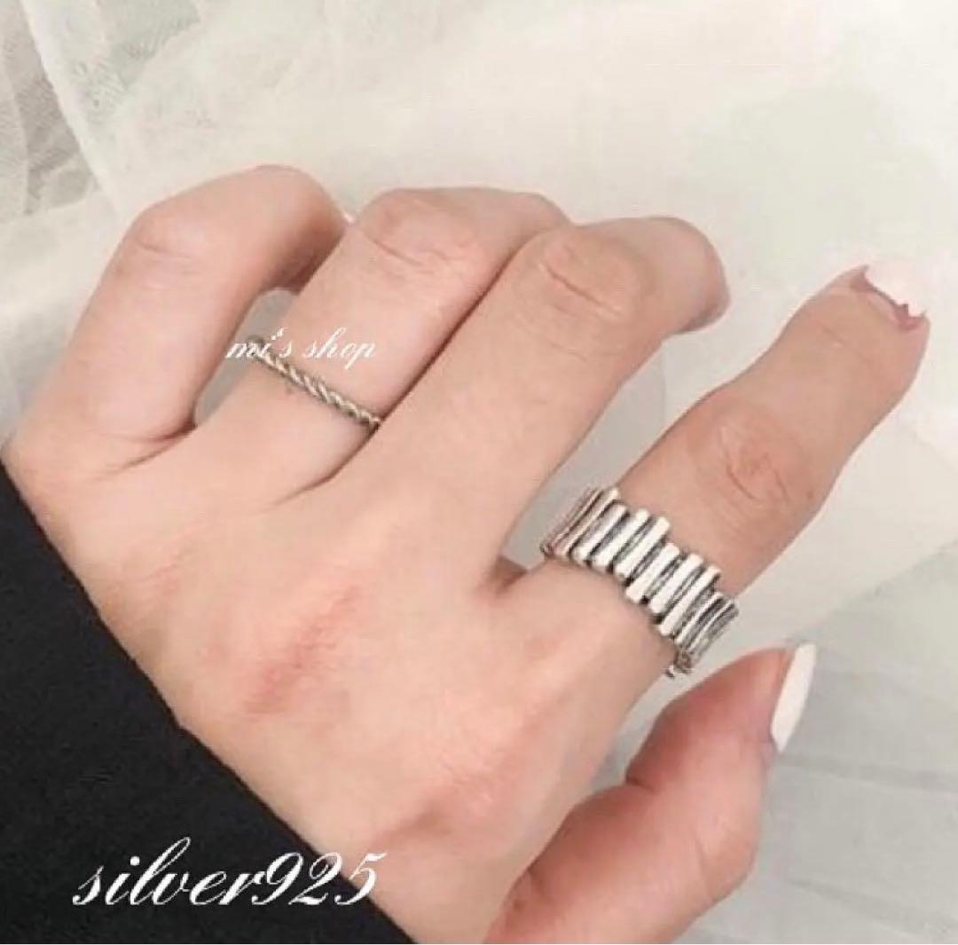 silver925 デザインリング/ジグザグ シルバー925リング - メルカリ