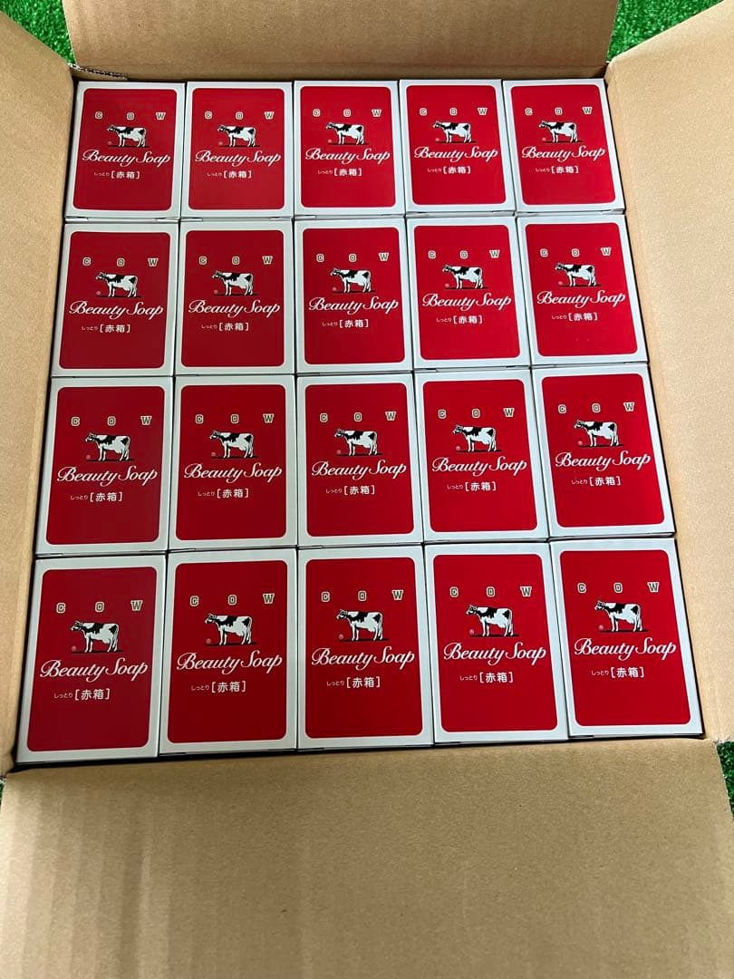 ②牛乳石鹸BEAUTYSOAP化粧石鹸カウブランド赤箱a1一箱100個入100g