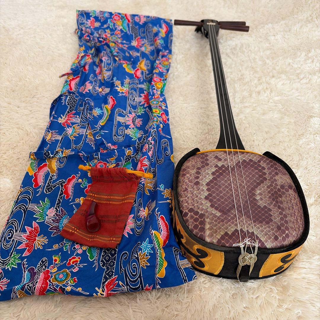 沖縄三線（人工皮） バチ付 ◎初心者向け