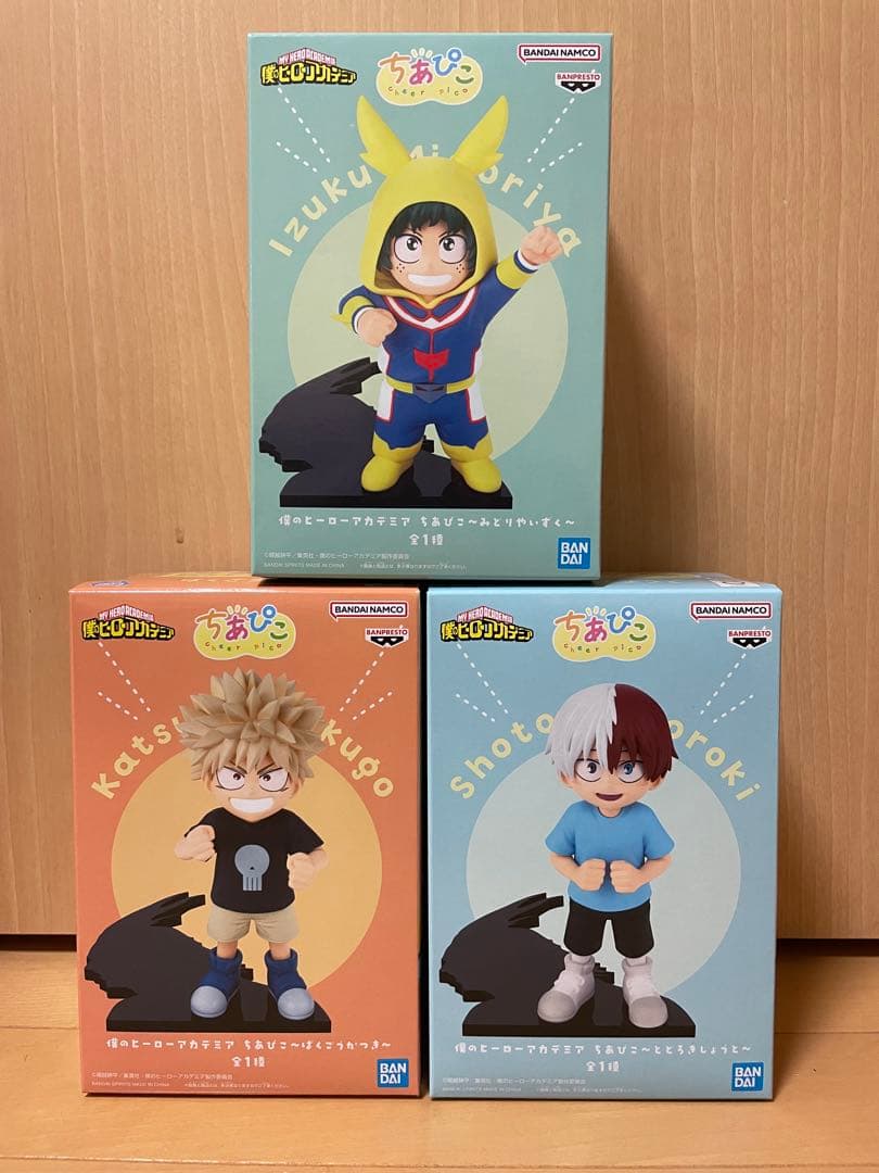 ちあぴこ 緑谷出久 爆豪勝己 轟焦凍 フィギュアセット