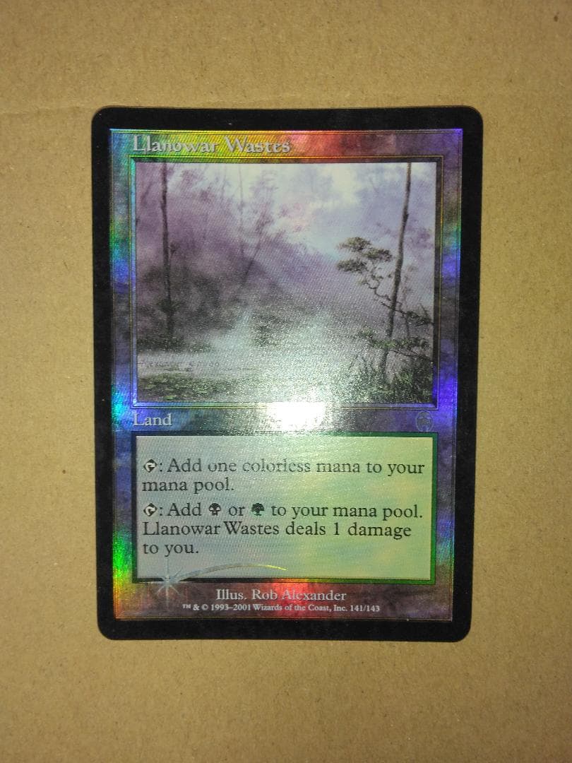 ラノワールの荒原 Llanowar Wastes 英語 Foil APC MTG