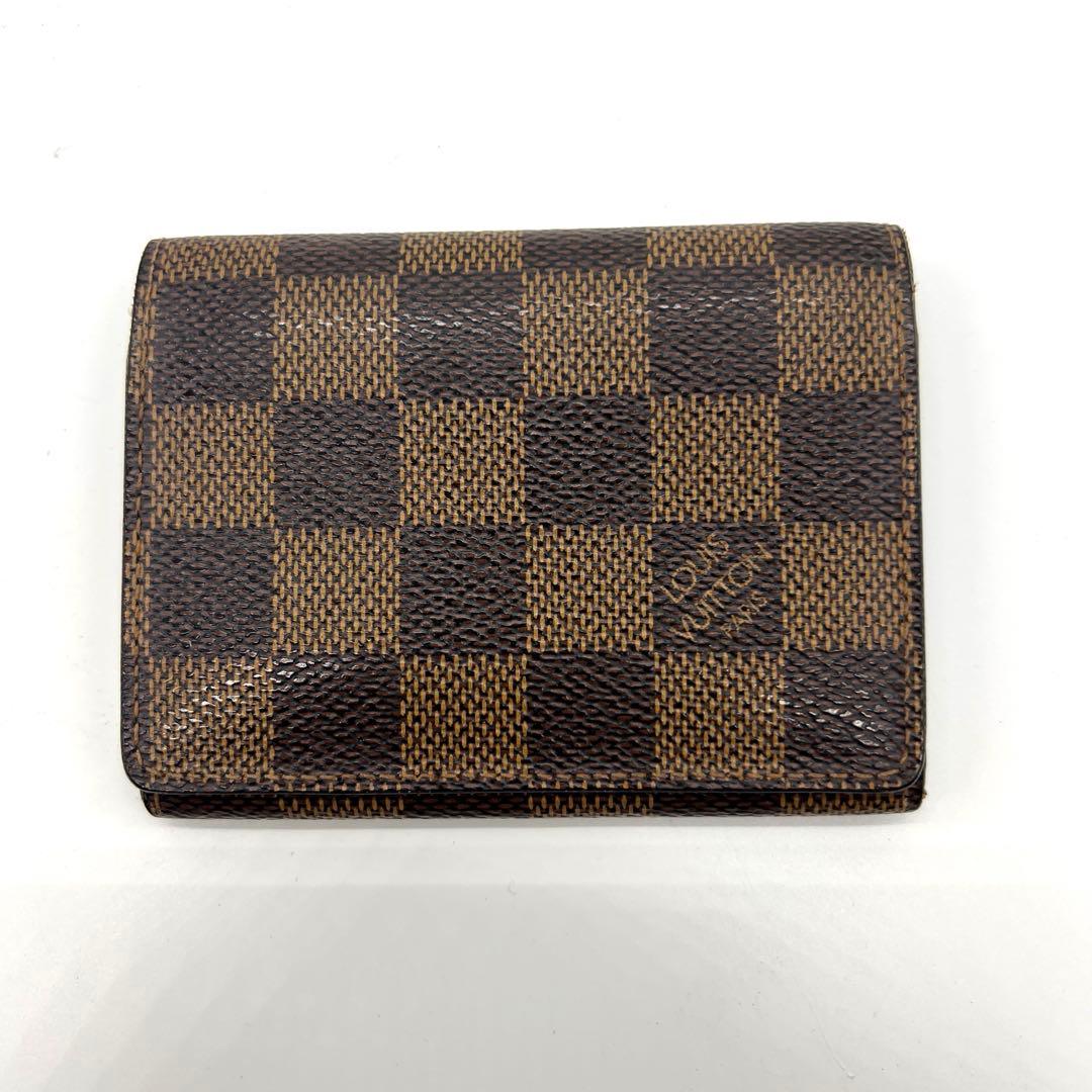 LOUIS VUITTON ルイヴィトン　名刺入れ　カードケース　ダミエ 正規紙袋無料】ルイヴィトン カードケース 名刺入れ パスケース 大容量