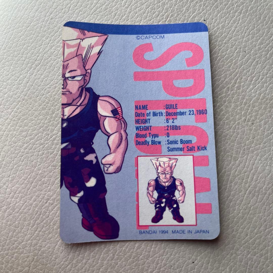 スト2ストリートファイター2 カードダス キラカード ガイル ソニック