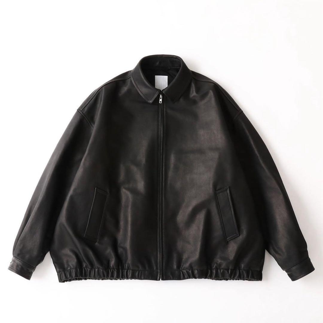 S.F.C LEATHER BIG JACKETブラックLサイズ 中古・古着通販】S.F.C(STRIPES FOR CREATIVE) (ストライプフォー