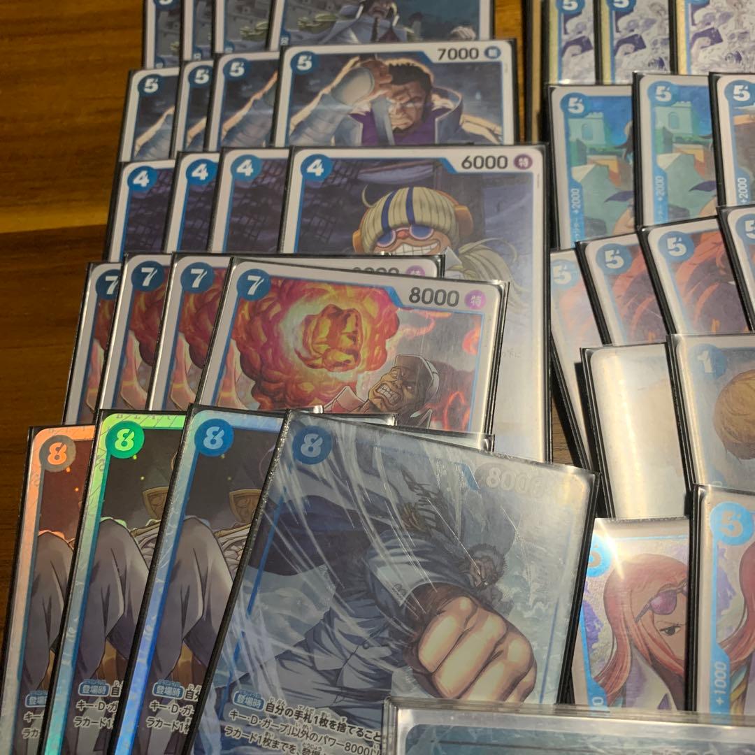 青クザン デッキ リーパラ ワンピース カードゲーム スリーブ付き