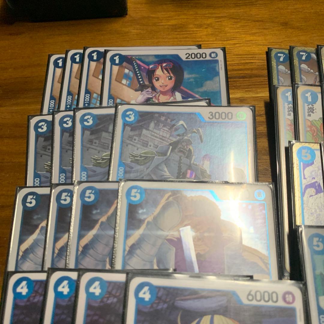 青クザン デッキ リーパラ ワンピース カードゲーム スリーブ付き