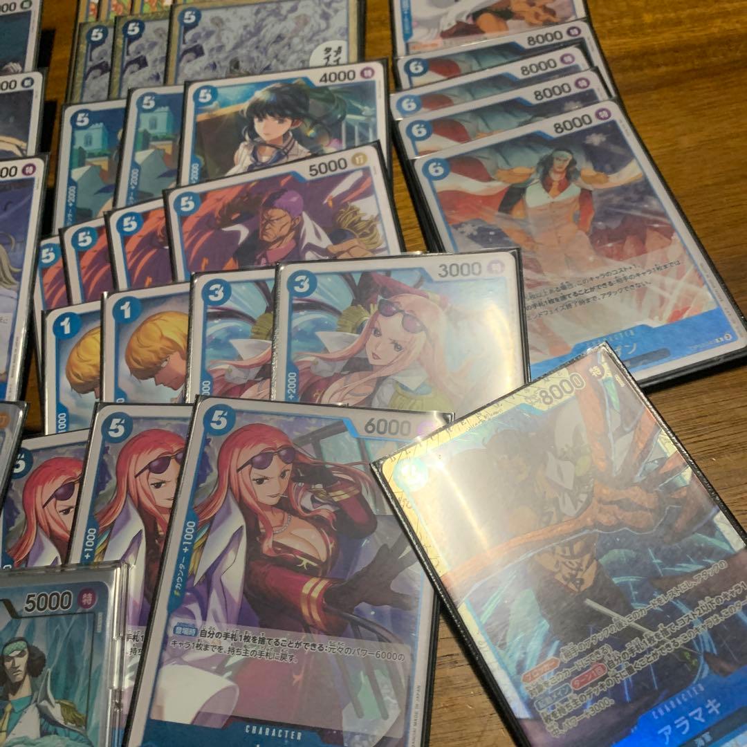 青クザン デッキ リーパラ ワンピース カードゲーム スリーブ付き