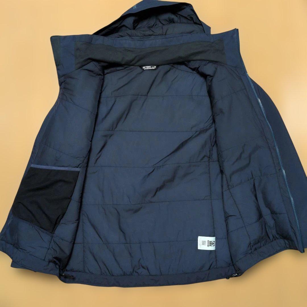 アークテリクス レイルインサレーテッドジャケット L ブラック