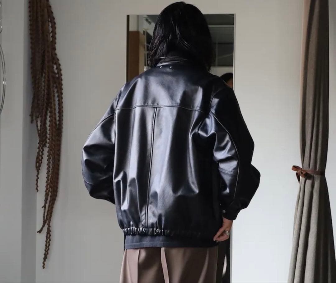 ssstein Cow Leather Vintage Zip Jacket - メルカリ